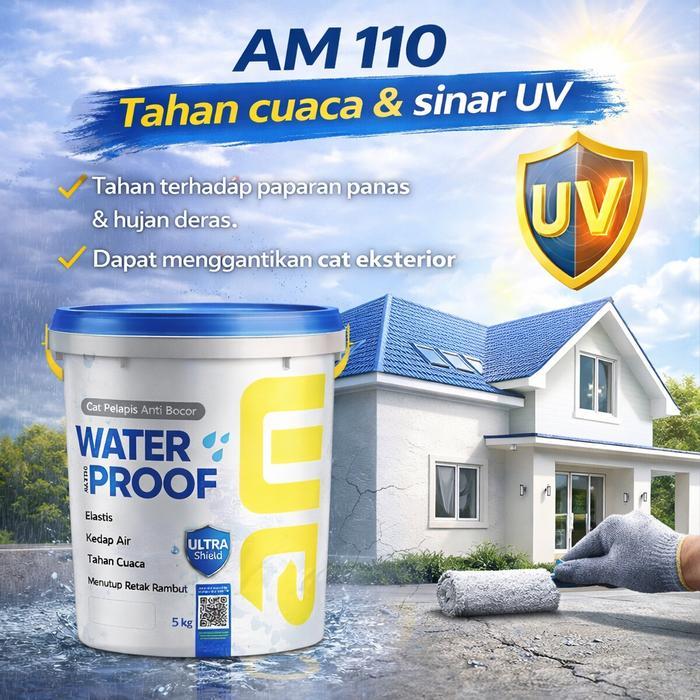 Am 110 Cat Pelapis Anti Bocor Cat Waterproofing Mencegah Kebocoran Menutup Retak Rambut