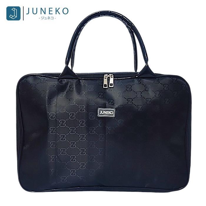 "New" [UKURAN SEDANG] Juneko Koper Motif Medium - Tas Koper Motif Tas Pakaian Travel Wanita Mudik