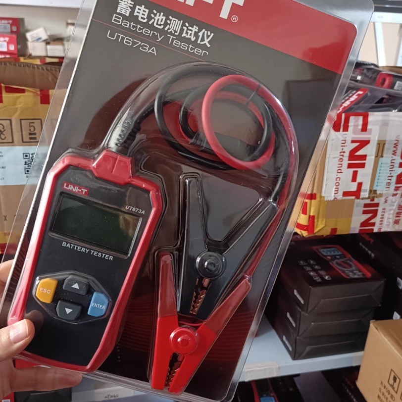 1pc UNI-T UT673A Car Battery Tester Charger Analyzer 12V 24V Voltage Battery Test*SY