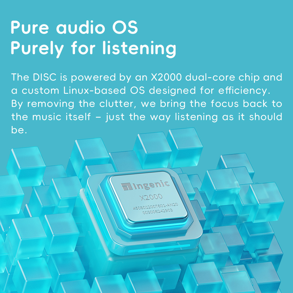 Fiio Snowsky Disc HiRes Portable Music Player HIFI Sound Quality MP3 Player Bluetooth5.4 WiFi USB