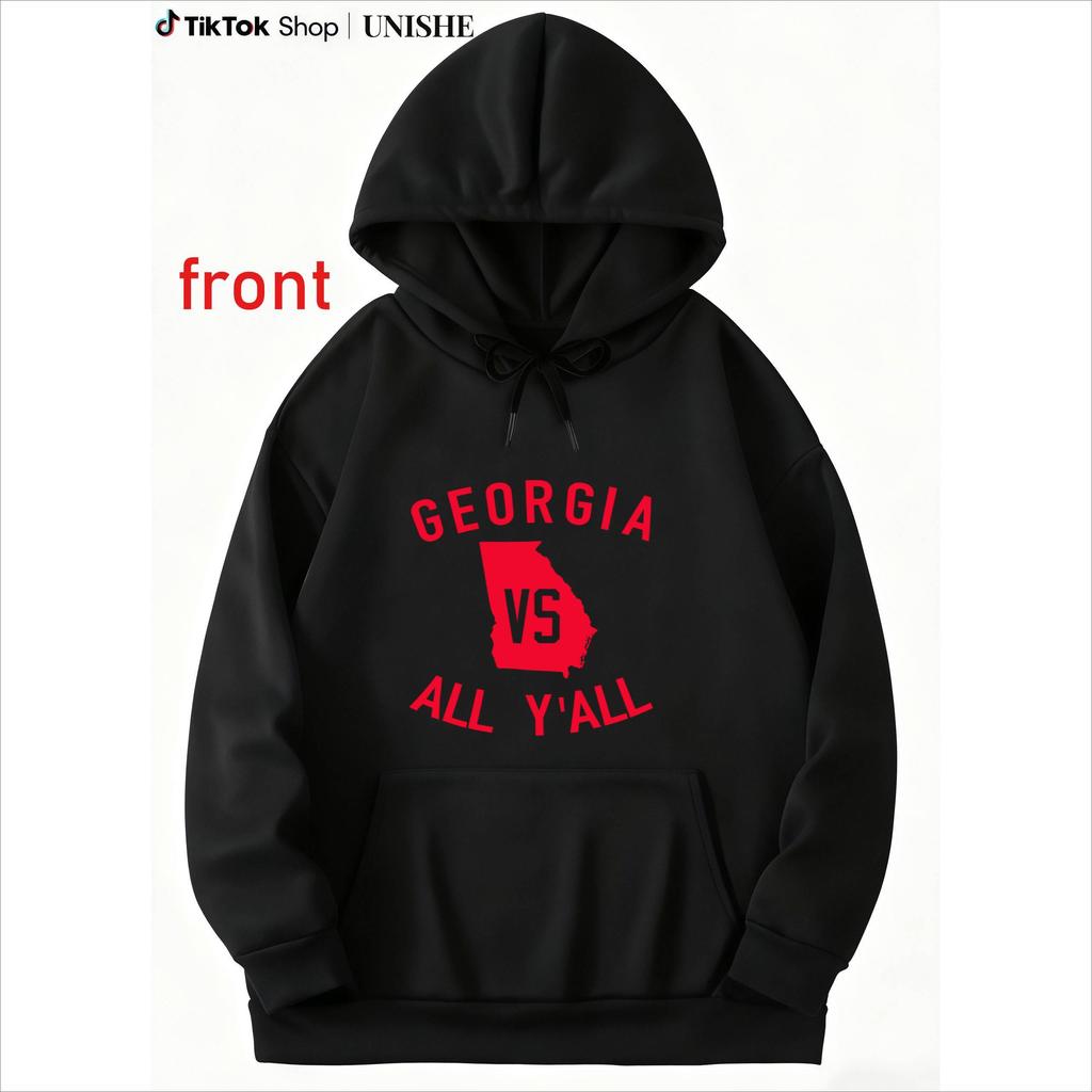 Funny Long Sleeve Hoodie – Georgia Vs All Y'all 100% Fashion Edition