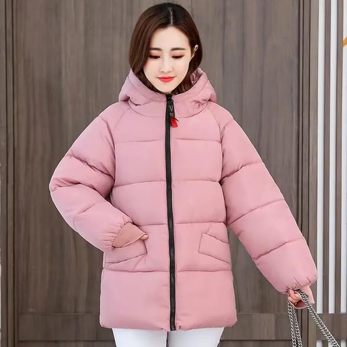 Jaket Hoodie Wanita Korea/ Jaket Winter Wanita Tebal /Jaket Coat Keren