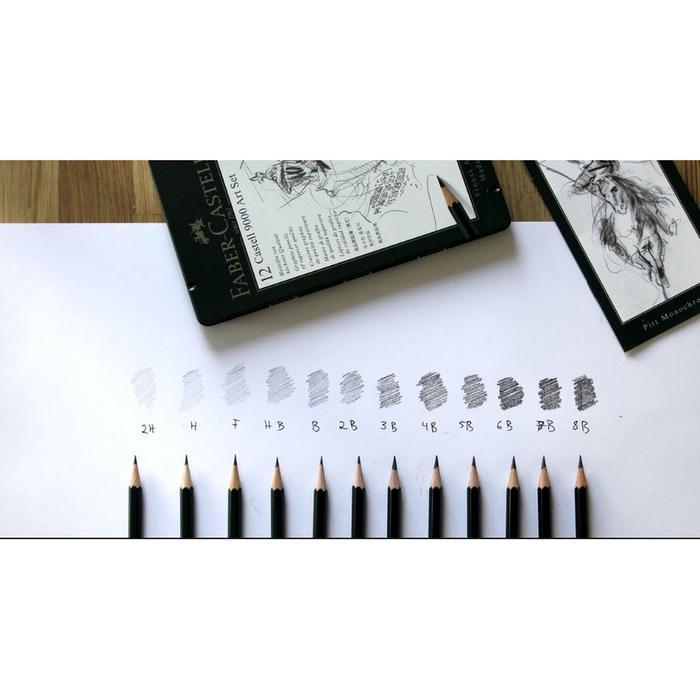 "New" Faber Castell Graphite Pencil / Pensil Lukis Faber Castell pensil 8b untuk gambar