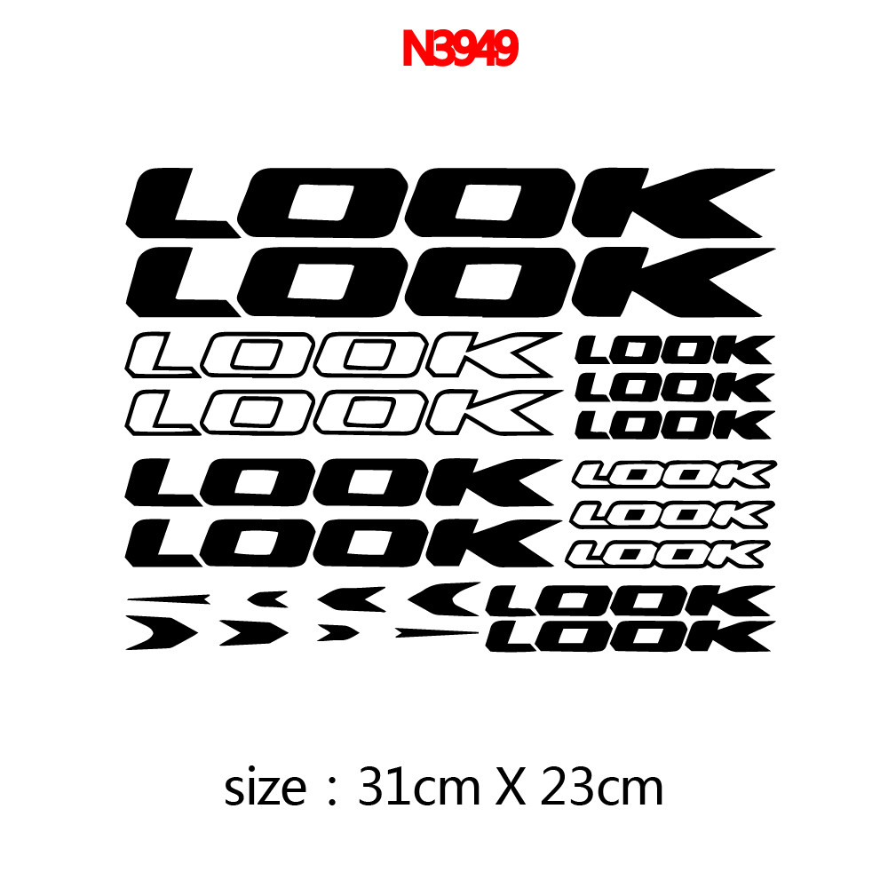 For LOOK Bicycle Frame Vinyl Graphic sticker car styling car body Decals Sticker Set MOUNTAIN Cyclin