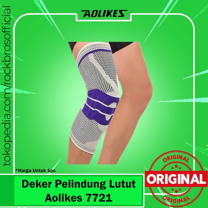 Pelindung Lutut Aolikes 7721 Deker Penyangga Lutut Lari Futsal Basket