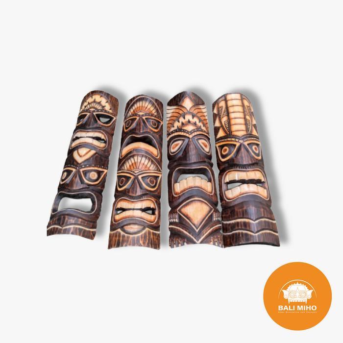 Sedia Dekorasi Dinding Patung Topeng Suku Tiki Suku Etnik Hiasan Dinding