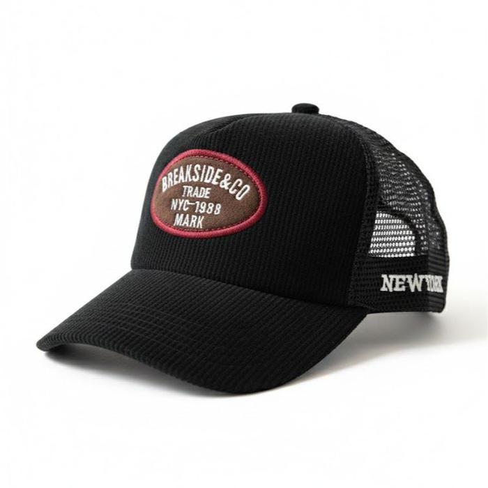 MADTO - Breakside topi distro original topi distro pria wanita topi baseball polocaps Corduroy Hitam