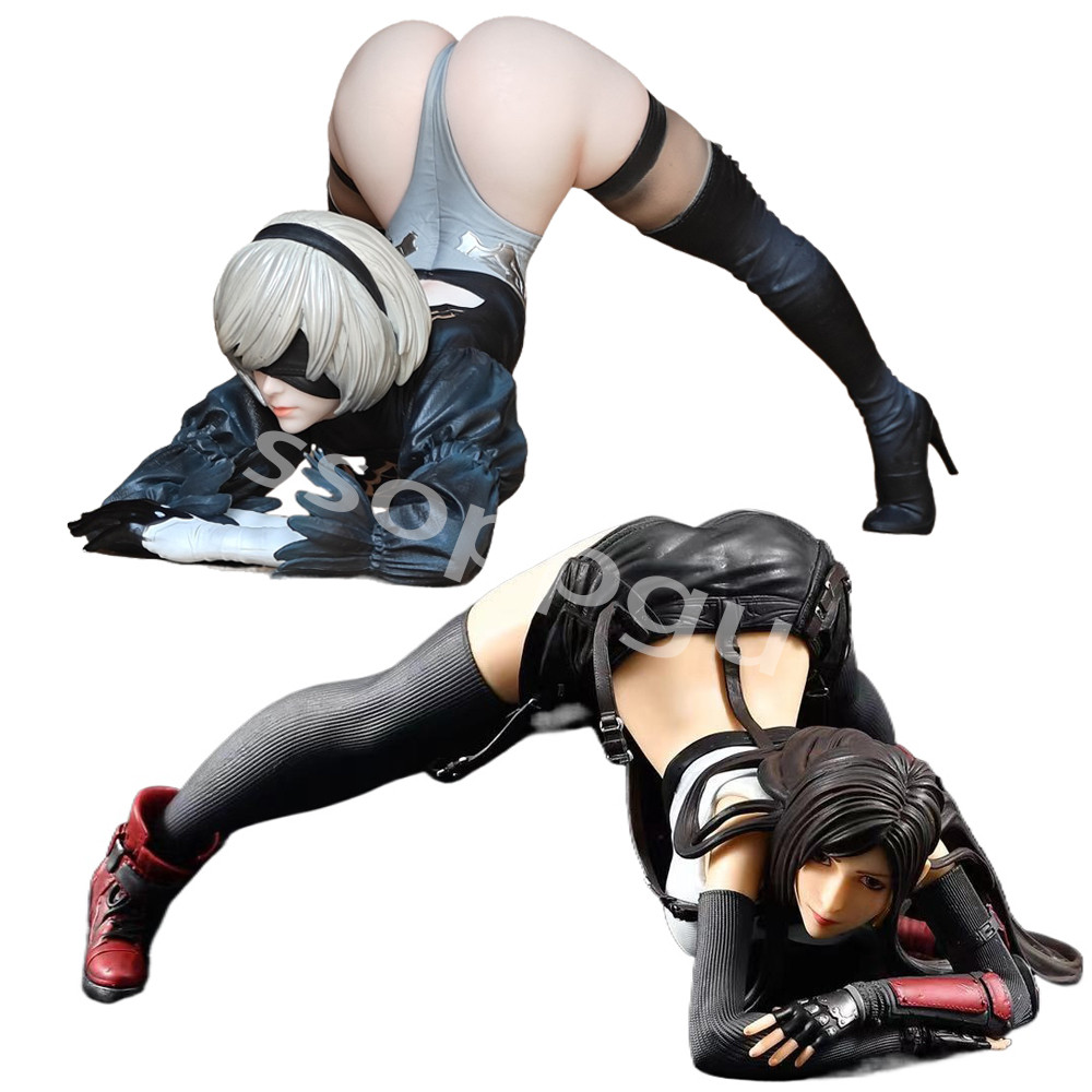 1/4 Tifa Lockhart Tifa NieR: Automata Figure Yorha 2B Anime Girl PVC Action Figure Toy Game Statue