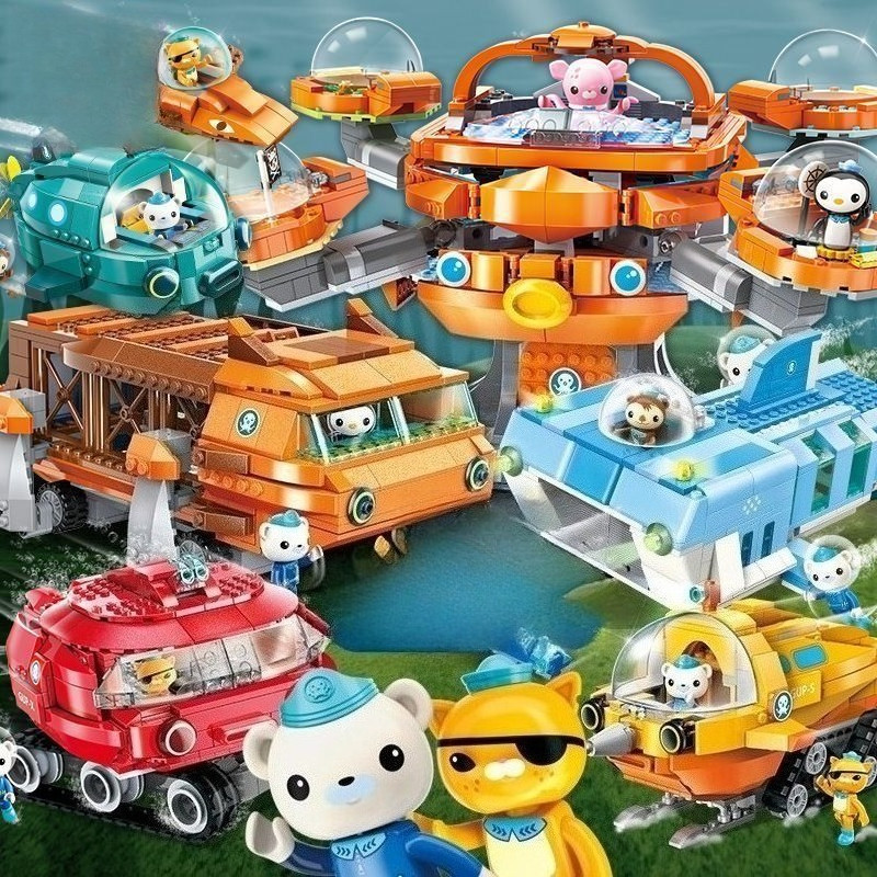 The Octonauts Building Blocks Octopod GUP-A Desktop Decoration Puzzle Assembling Model Toys Gifts