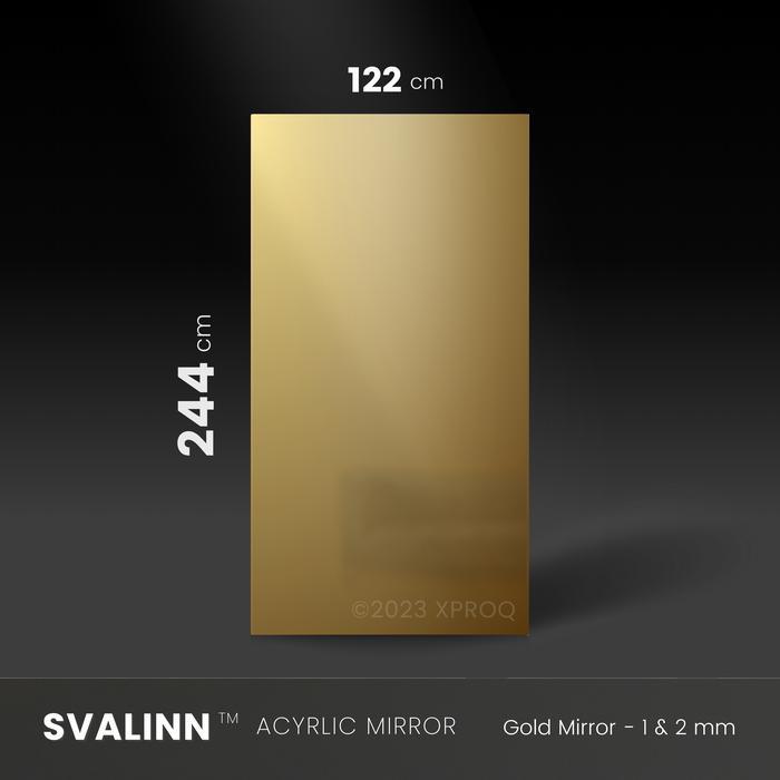 SVALINN - High Reflective Acrylic Mirror Sheet - Akrilik Lembaran Emas
