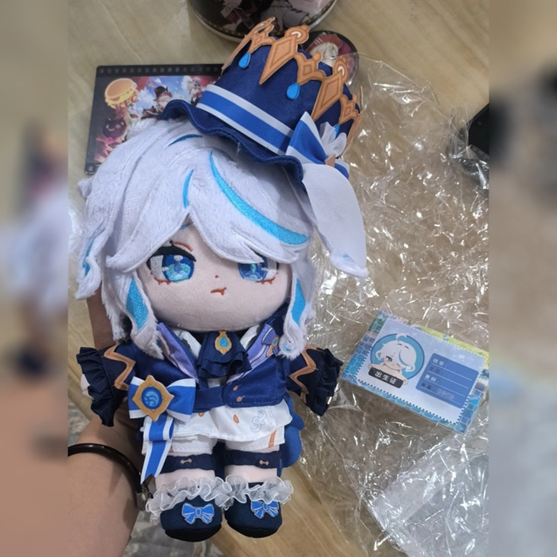 20cm Focalors Cotton Doll Toys Genshin Impact Dress-up Puppet Furina De Fontaine 12cm Plush Pendant
