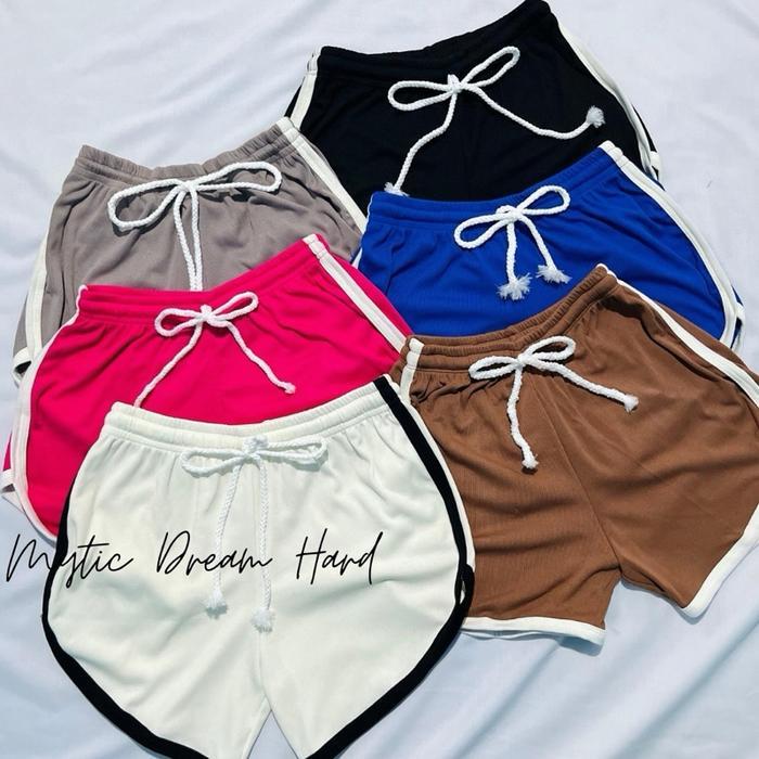 DREAM Celana Pendek Knit Wanita Korean Style - Celana Pendek Wanita - Celana Kekinian Wanita Knit