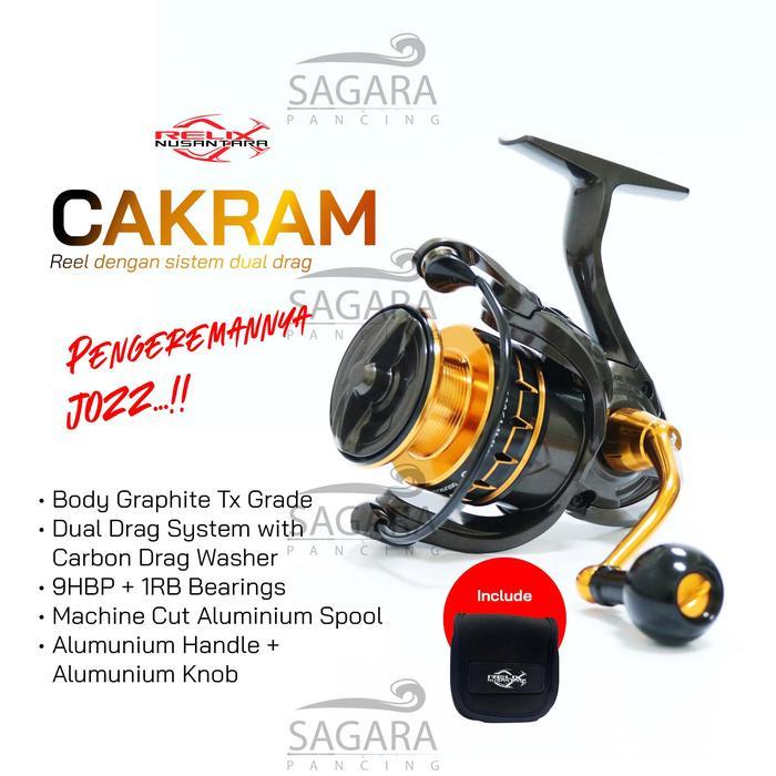 Reel Cakram Reel Relix Nusantara Reel Pancing Spinning Power Handle