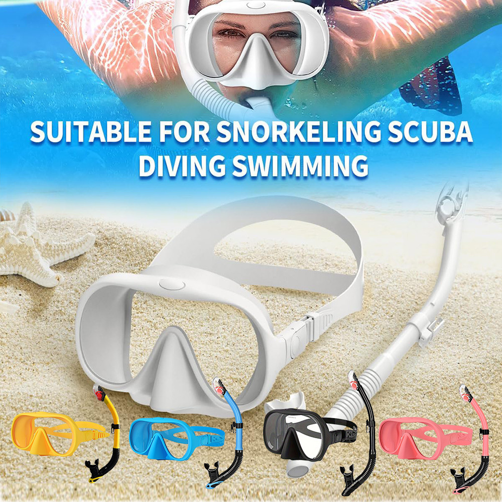 PROMO HARI INI  2024 diving mask Professional Snorkeling Erbao Diving SetDiving ScopeSnorkel Set, Al