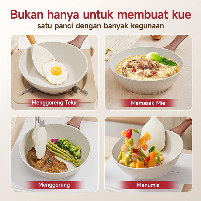 ModofoWajan Kecil 20Cm Teflon Anti Lengket Wajan Anti Lengket Wajan Penggorengan Wajan Penggorengan