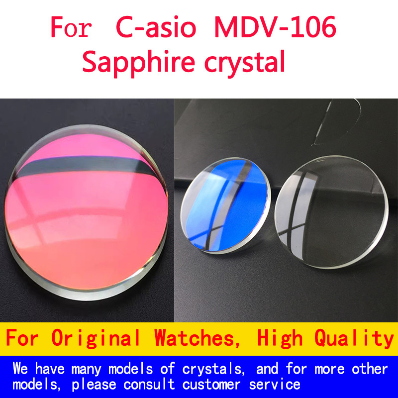 Sapphire glass MOD MDV-106 Double Dome For Casio brand Duro Dolphin 200M Divers Watch crystal watch