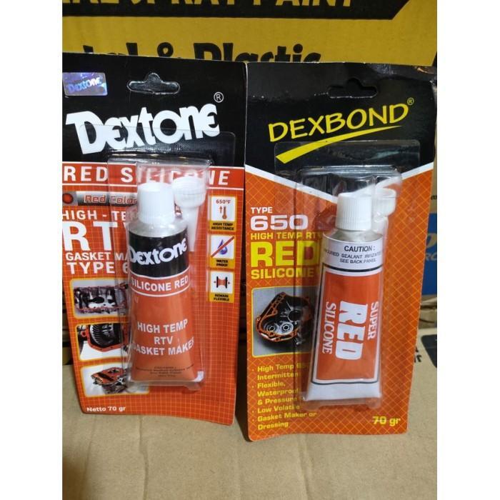 lem merah dextone dexbond lem anti panas lem blok mesin besar 70gr