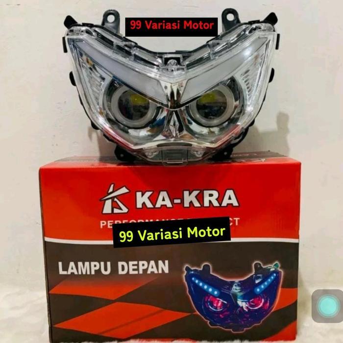 Lampu Depan Nmax Old Headlamp Reflektor Led Projie Aes Sen