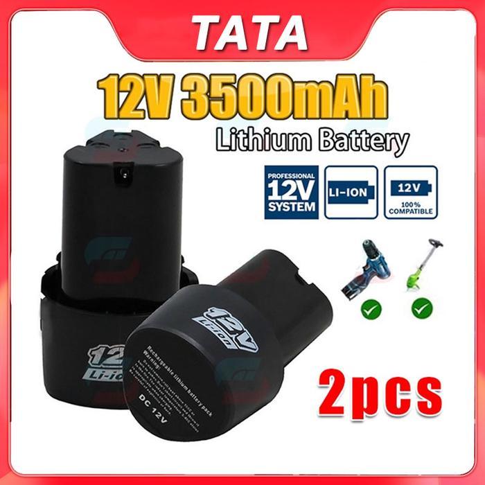 TERLARIS 12V Battery Lithium Battery Li-lon Lithium-lon For Cordless Electric Drill Grass Cutter