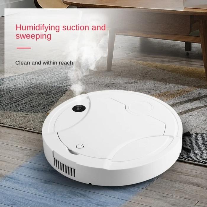 TERLARIS Vacuum Smart Robot Cleaner Pembersih Lantai Pintar Baterai Isi Ulang SALE