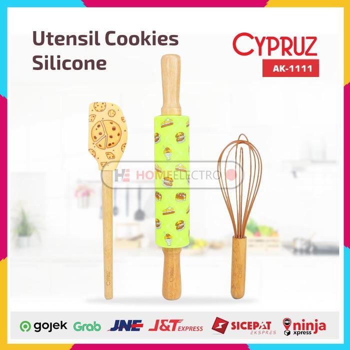 PROMO Cypruz AK-1111 Utensil Cookies Silicone Set 3 PCS