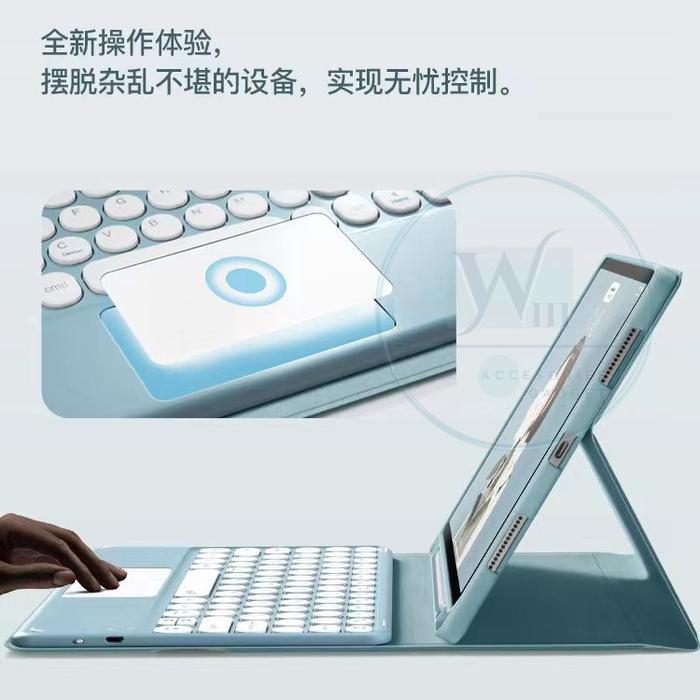 Ipad 8Th Gen 10.2 Bookcover Keyboard Wireless Touchpad Spen Holder