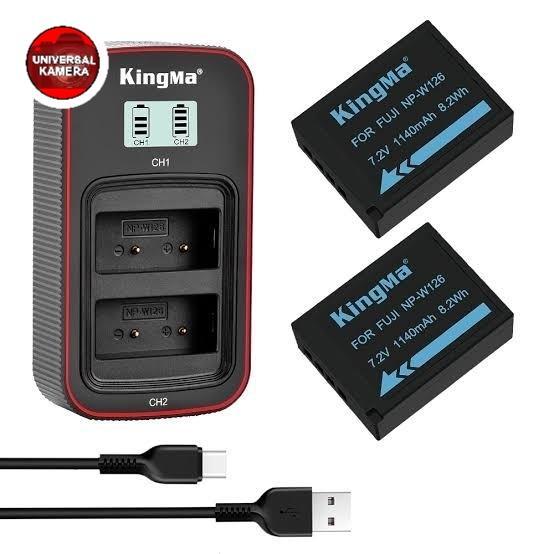 KingMa BATTERY NP-W126 /W126S For Fujifilm XT3, XT2, XT1, XT30, XT20, XT10, XT200, XT100, XA7, XA5,