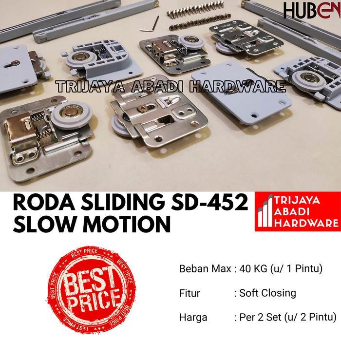 Roda Pintu Lemari Sliding SD 452 Slow Motion - Huben Sliding Caster