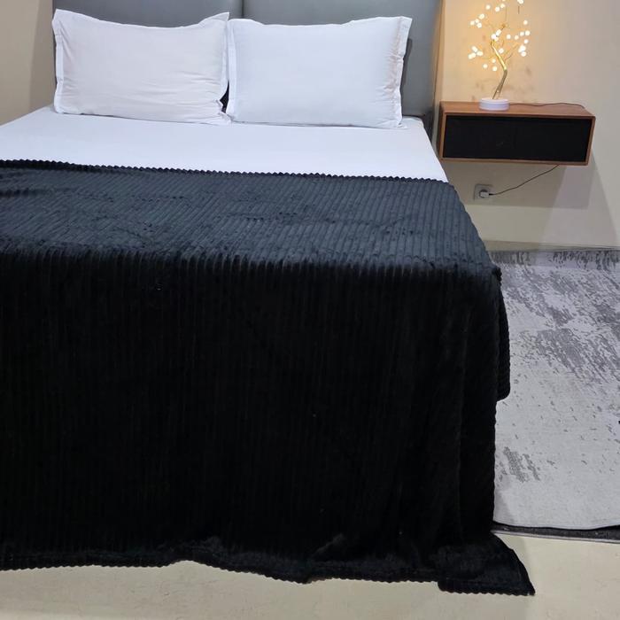 [] King Rabbit Thermal Blanket / Selimut Lembut Uk. 150x200 cm (Warna Polos)
