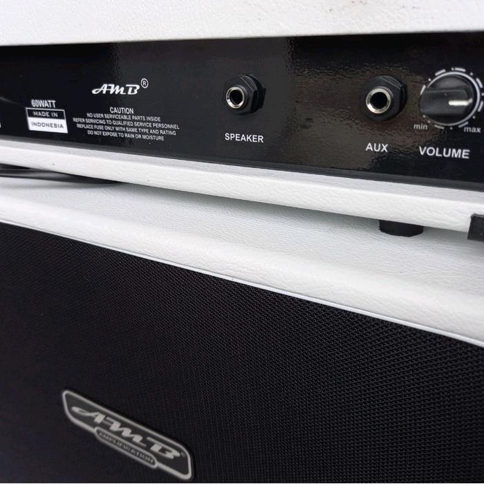 Amb Amplifier Gitar Head Cabinet 8 Inch 60 Watt Dengan Efek Distorsi Reverb Delay Spiker 1X8 Woper