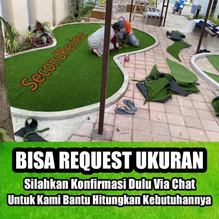 RUMPUT SINTETIS SWISS METERAN OUTDOOR DAN INDOOR 100X100 CM rumput sintetis outdoor Rumput Sintetis