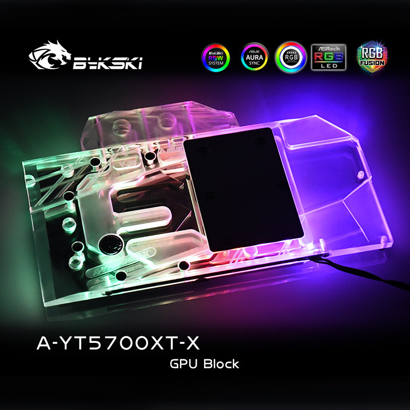Bykski GPU Water Cooling Block for Yeston RX5700XT A-YT5700XT-X