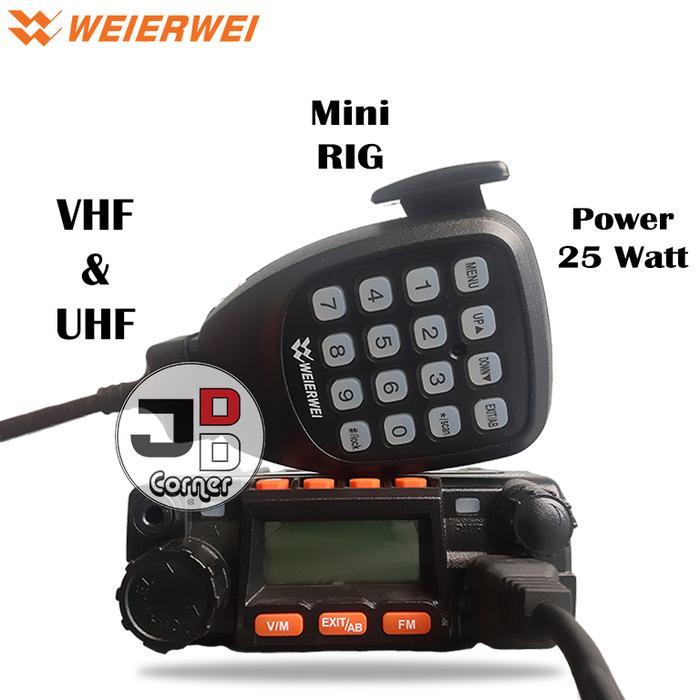 RIG Mini Weierwei UV9800 Dual Band ORIGINAL UV-9800 Radio Mobil Kecil