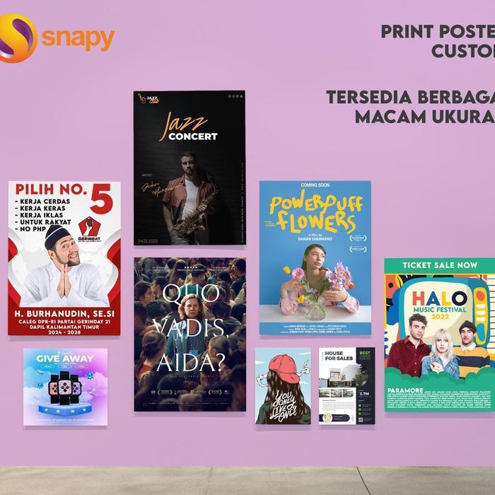 . CETAK A2 A1 A0 POSTER CUSTOM