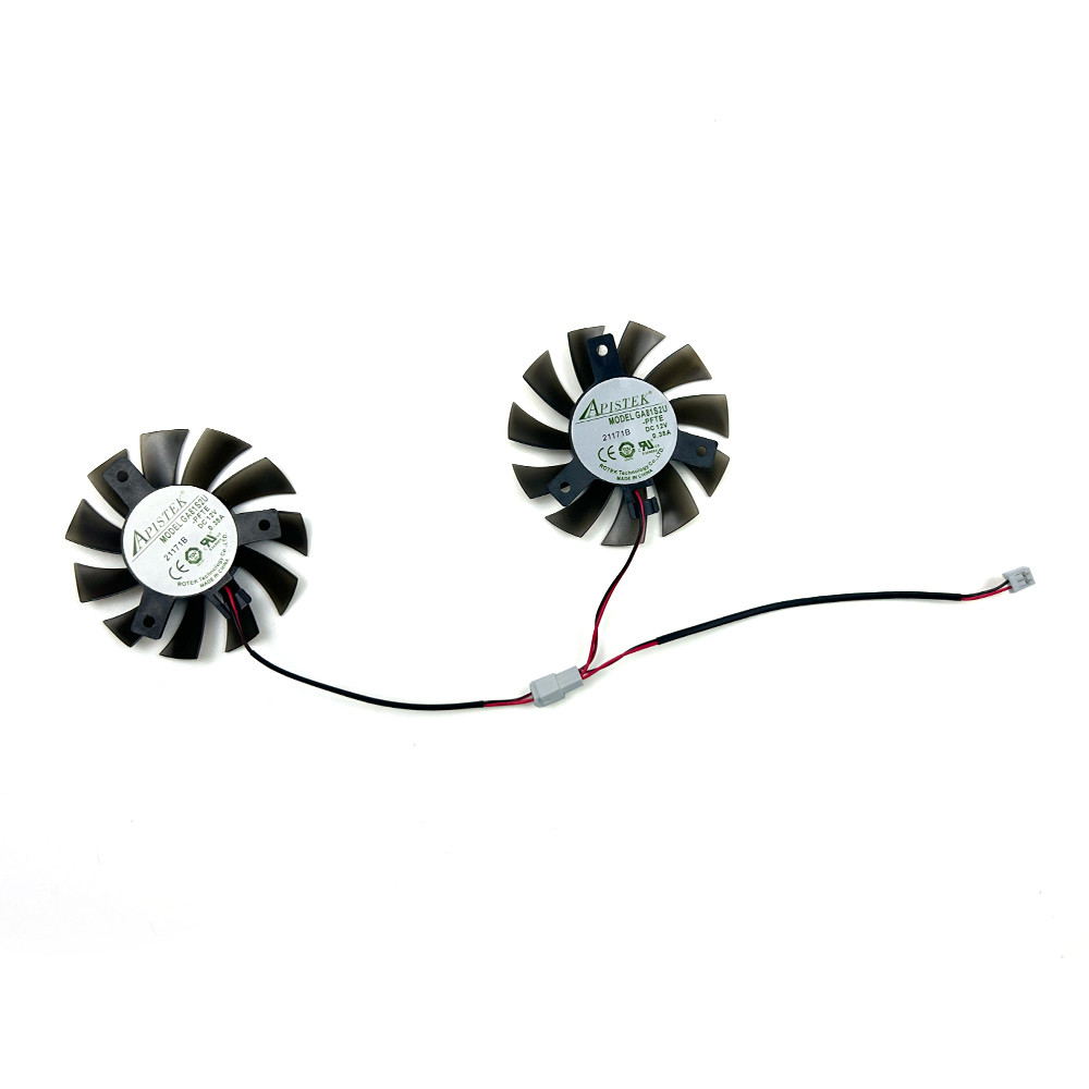 NEW Cooling Fan 65MM 2PIN GA71S2H 85mm T129215SU For ZOTAC GTX1050 GTX1050Ti GTX 1050 Low Profile
