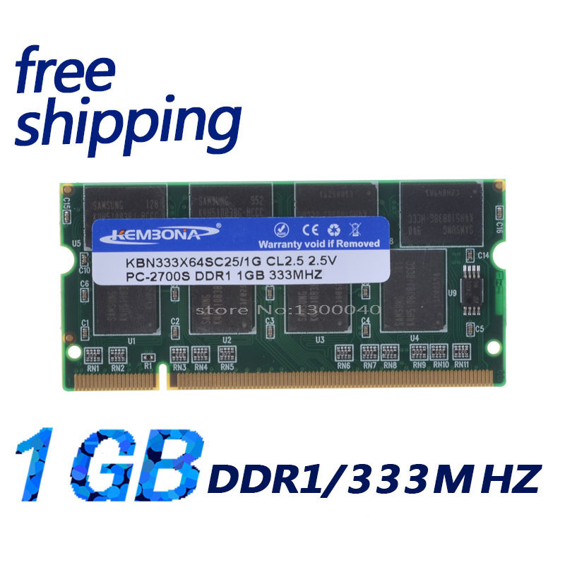 KEMBONA DDR1 1GB PC2700 For All Motherboard DDR333 1G 200PIN SODIMM Laptop MEMORY SO-DIMM RAM DDR