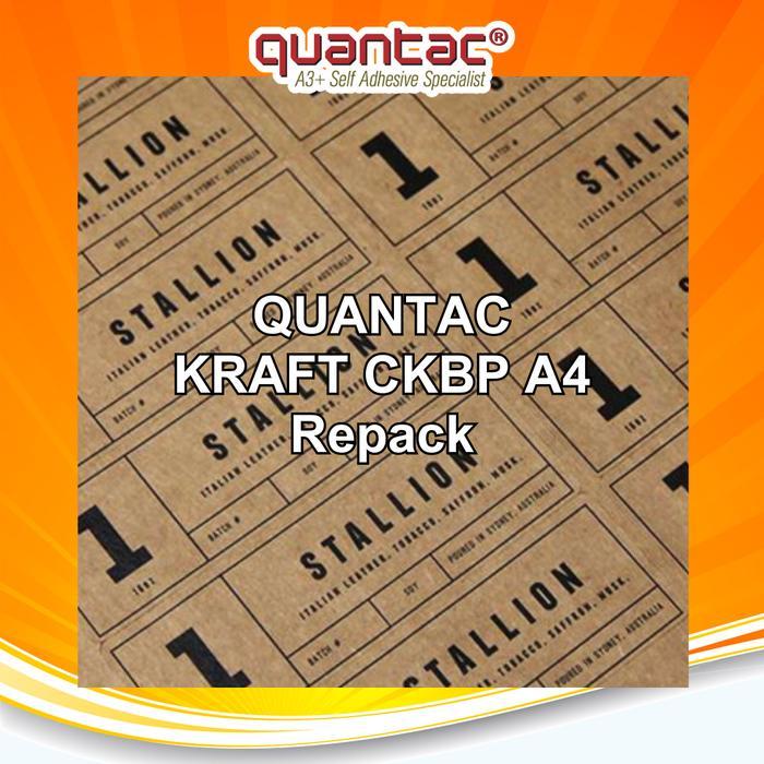 QUANTAC Kraft A4 Sticker Label Paper Stiker Samson isi 20 lembar