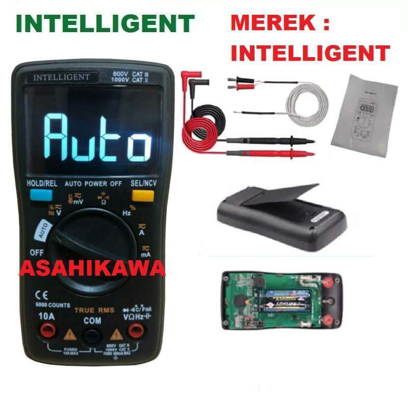 Adaa Intelligent Auto Multimeter Digital Avometer Multitester Alat Pengukur Listrik Auto Power Off