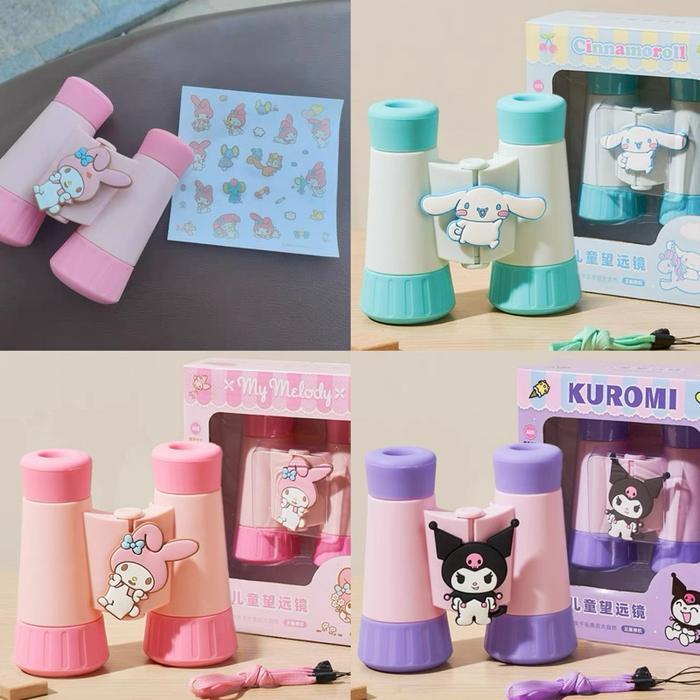 Sanrio Binocular Teropong Pikachu Monokuler Outdoor Toys Magnifier Tokolisnanya