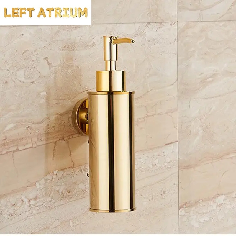 Gold Soap Dispenser bathroom Hand Liquid Soap Dispenser/kitchen soap dispenser Stainless Steel