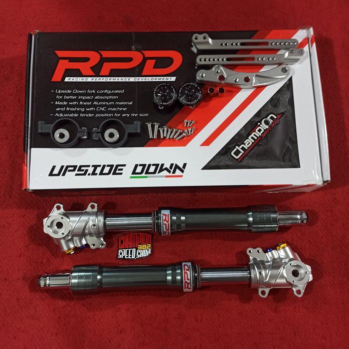 TERLARIS ide Down Shockbreaker Shock Depan RPD Titanium NMAX Old 2015-2019