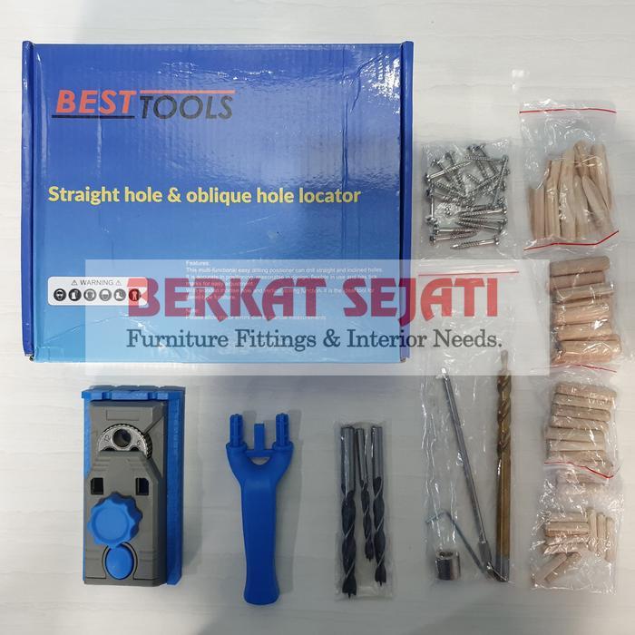 GENIUS DOWELING DOWEL JIG / POCKET HOLE JIG Drill Guide Mata Bor Dowel .