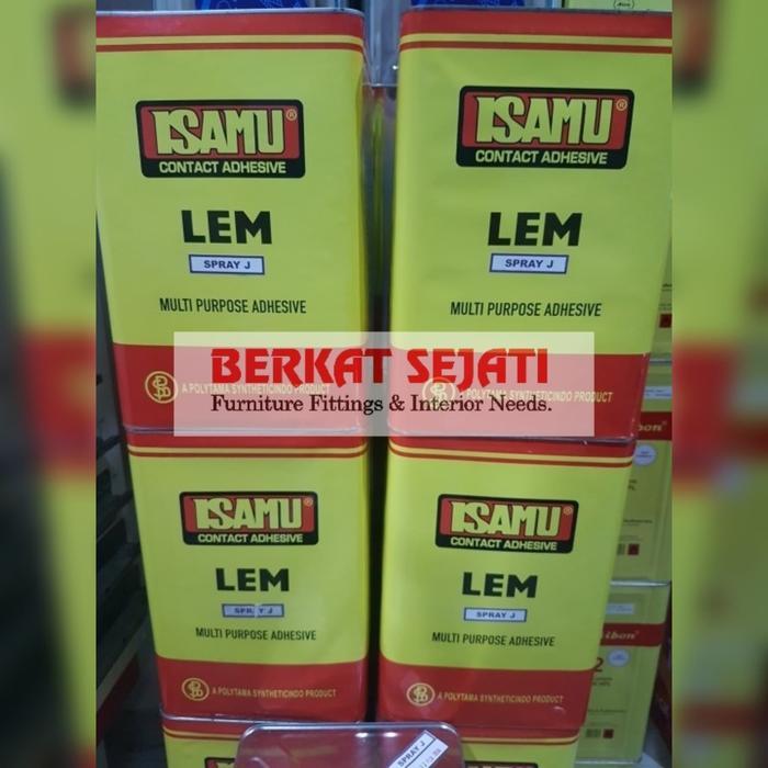 Lem ISAMU Lem Spray ISAMU Lem Kuning Spray ISAMU Spray J - BLEK 12 KG .