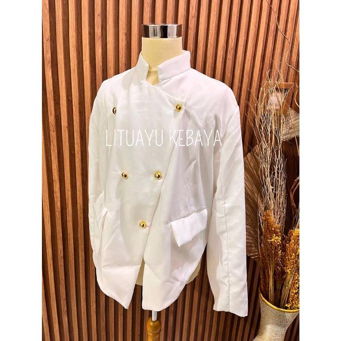 TERMURAH Putih Beskap Jawa - Solo / Beskap Bapak / Beskap Among READY STOCK