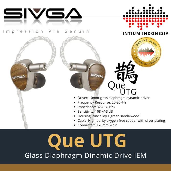 SIVGA QUE UTG Glass diaphragm dynamic driverIn Ear Monitor Earphone Headset