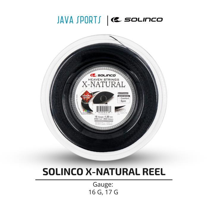 Senar Tenis Solinco X-Natural Reel Multifilament Comfort & Spin