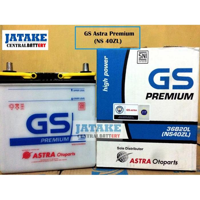 TERLARIS Aki basah mobil AGYA NS40ZL / Ns 40zl GS Astra Premium