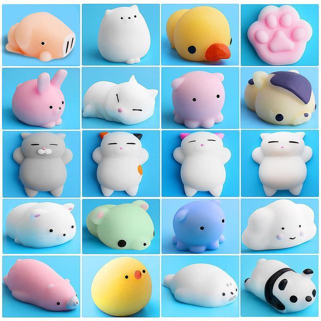 HOT Mochi Squishy Cat Kitten Seal Squeeze Cute Healing Toy Kawaii