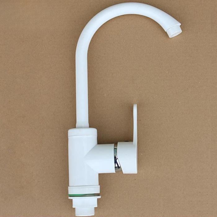 Angsa Dapur Air Wastafel Plastik Pvc New Soligen Keran Air 1/2 - Putih Tipe Keran Angsa Soligen