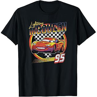 Tshirt-racing movie classic Disney animated car number legendary vehicle-Kaos anak perempuan import-